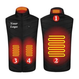 Solid Color 4 Zones Single Control Heated Vest Item No#10339