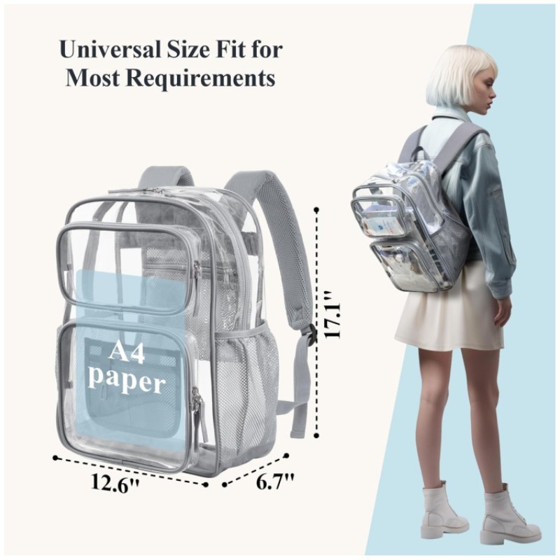 Heavy Duty Clear Backpack Item No#10348 - Image 5