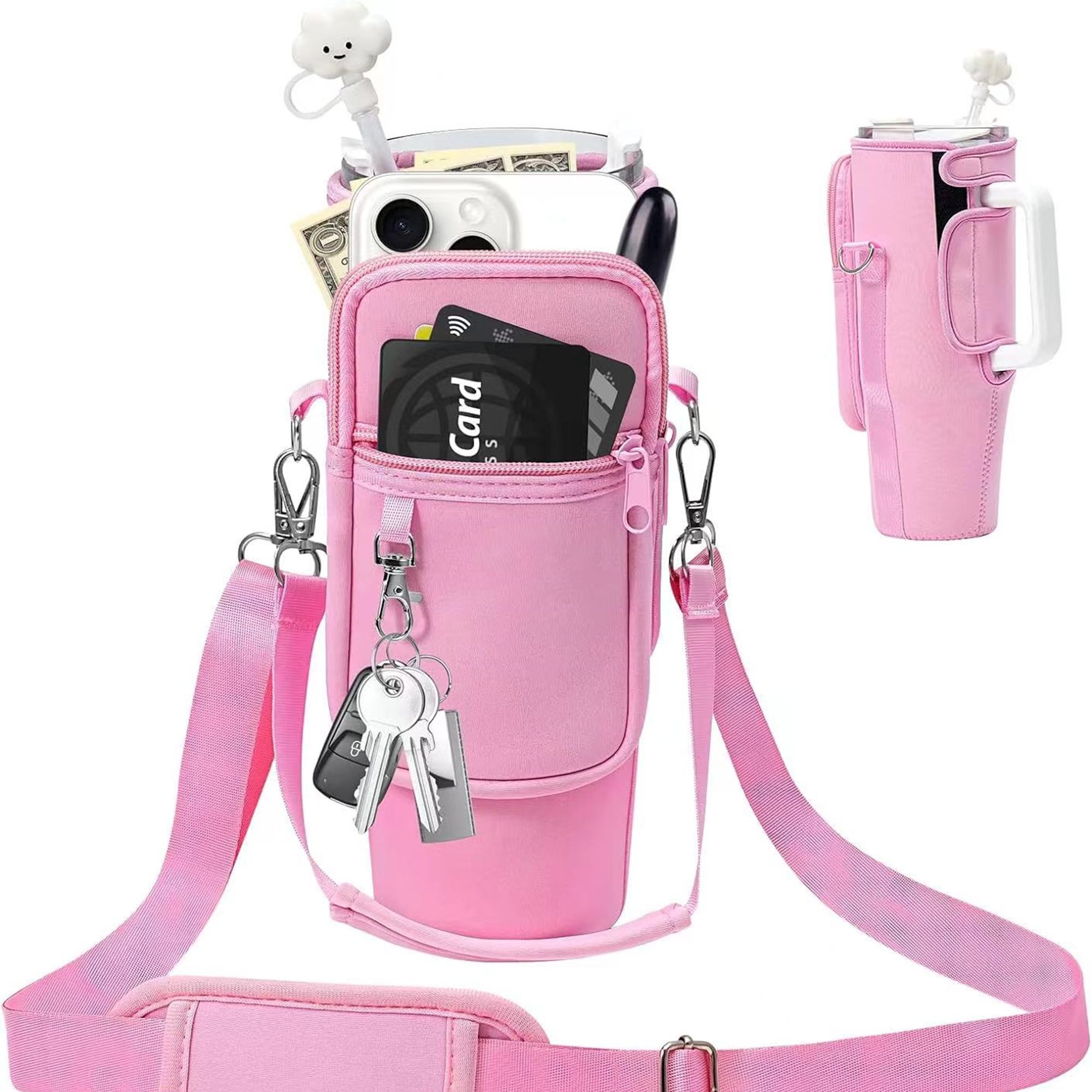 Water Bottle Holder With Strap For 40/30 Oz Tumbler Item No#10260 - Image 2