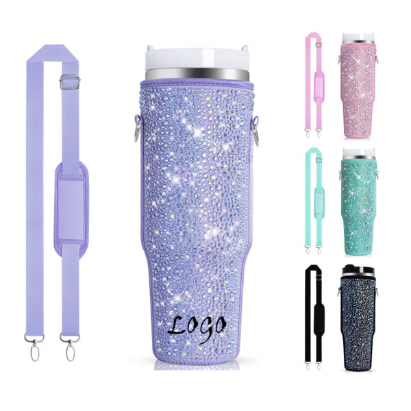Bling Water Bottle Carrier Bag For 40Oz Tumbler Item No#10261