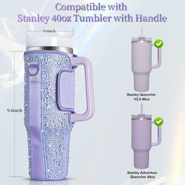 Bling Water Bottle Carrier Bag For 40Oz Tumbler Item No#10261 - Image 2