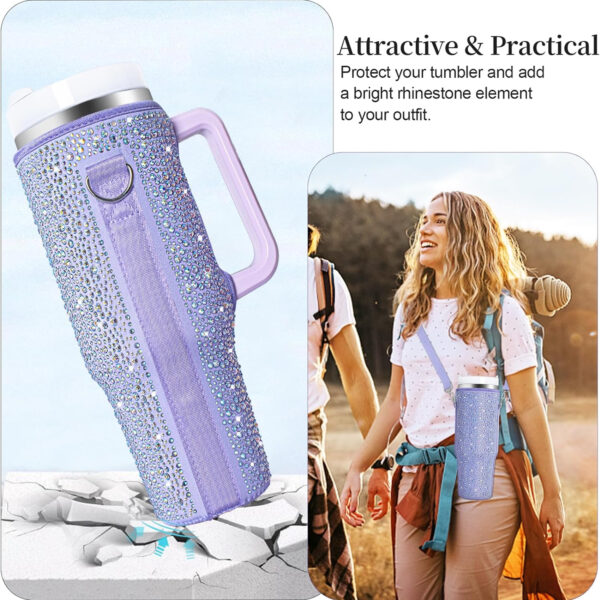 Bling Water Bottle Carrier Bag For 40Oz Tumbler Item No#10261 - Image 4