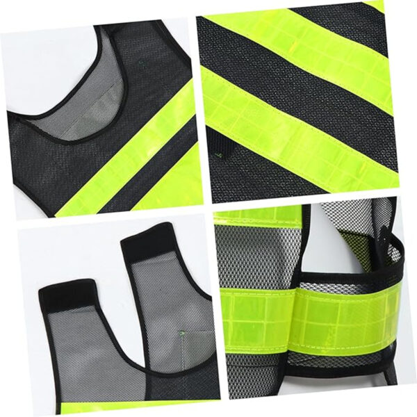 Black yellow Reflective Vest  Item No#10284 - Image 4