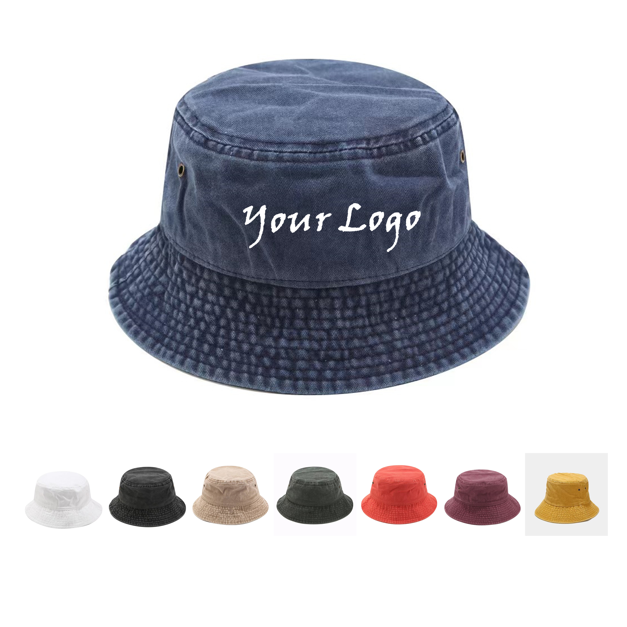 Washed Cotton Bucket Hat Item No#10302