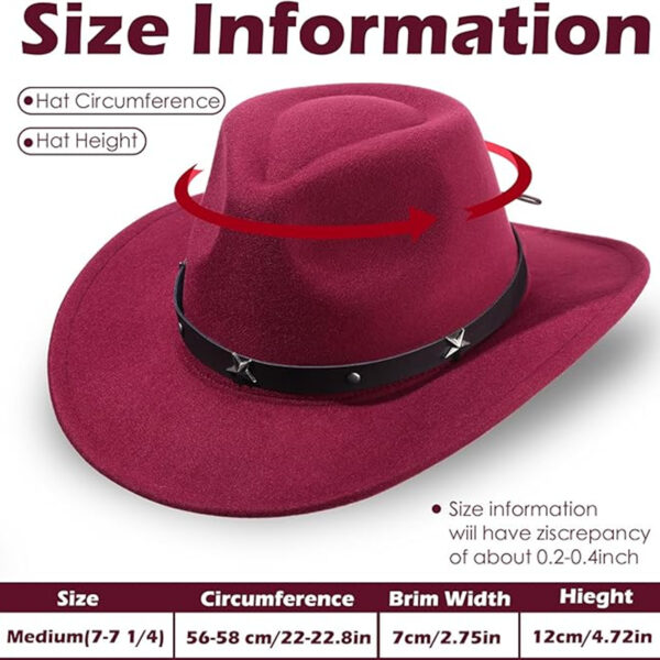 Classic Western Cowboy Hat Item No#10309 - Image 2
