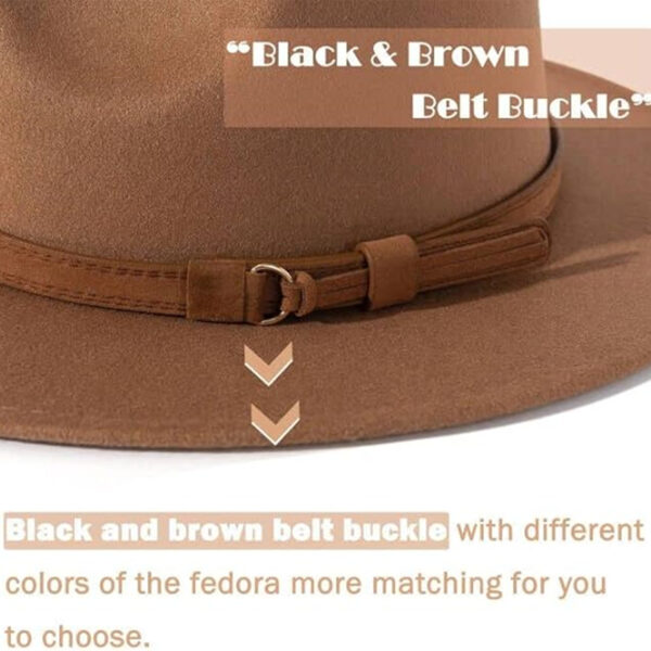 Womens Classic Fedora Hat Item No#10310 - Image 4