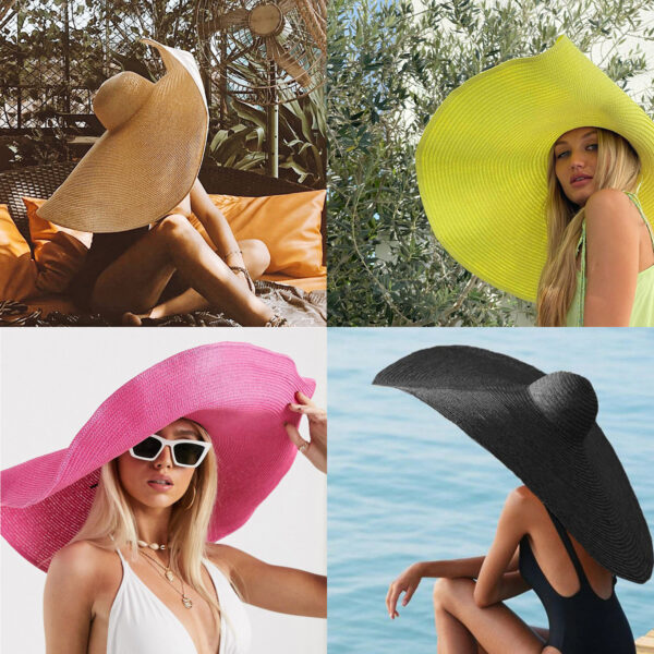 Oversized Beach Straw Hat  Item No#10314 - Image 4