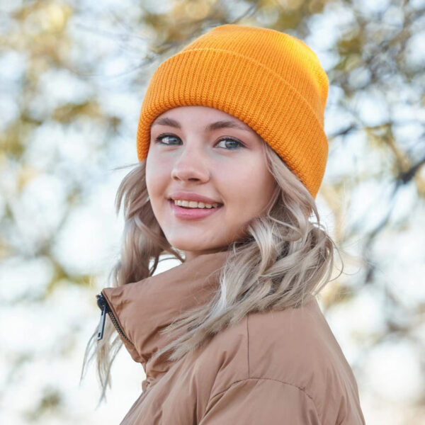 Striped Winter Beanie Hat Item No#10315 - Image 3