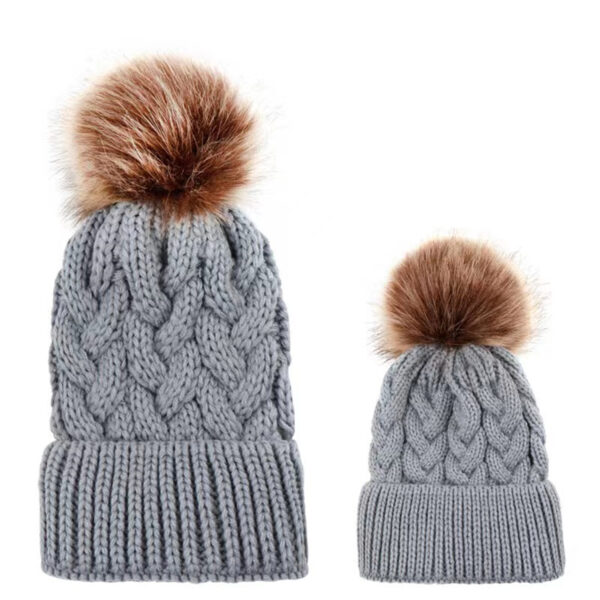 Ribbed Beanie Crossed Cap Item No#10318 - Image 3