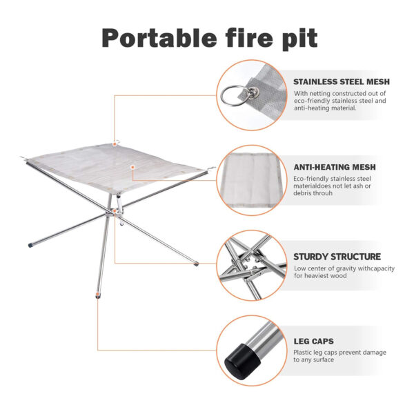 Portable Outdoor Fire Pit Item No#10320 - Image 3