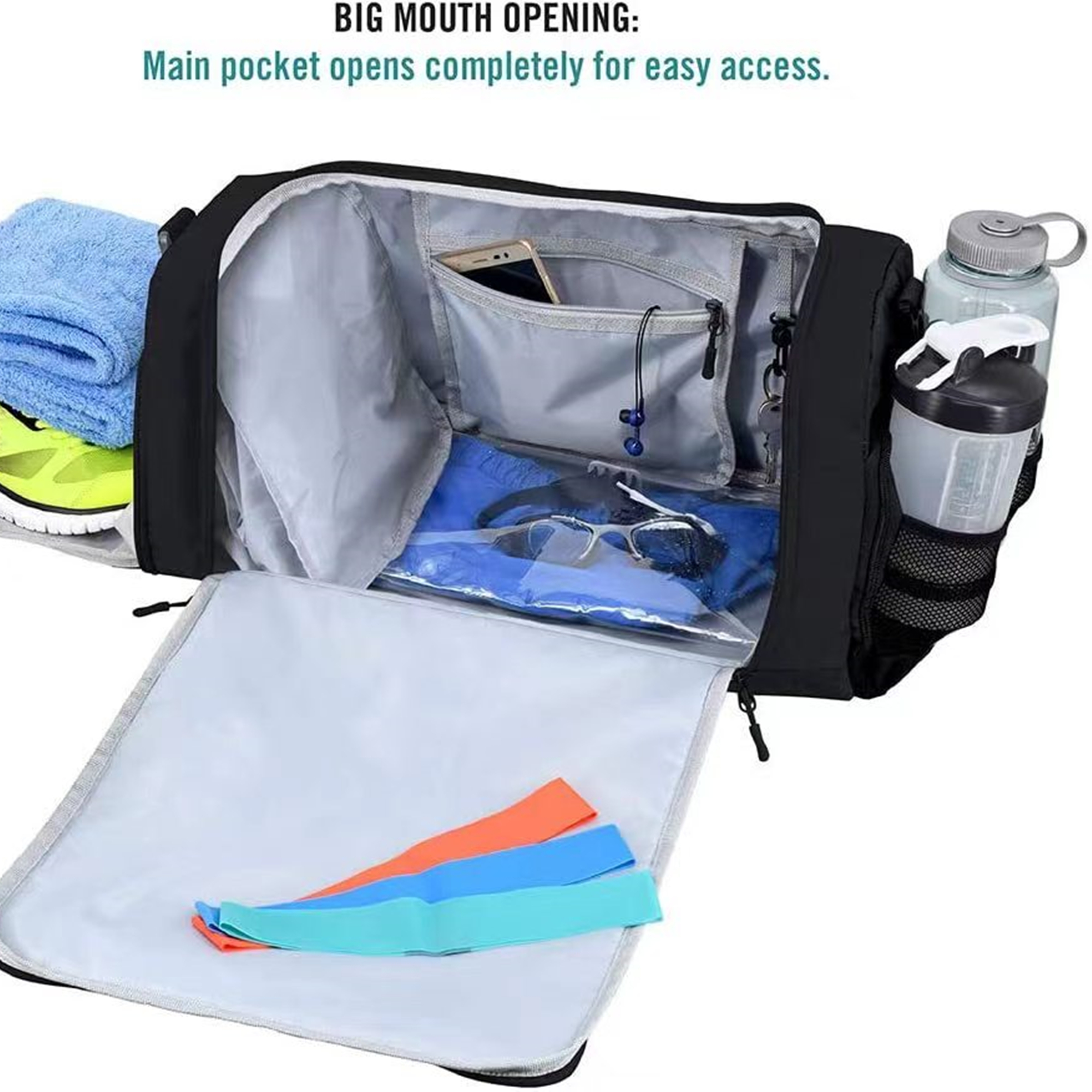 Mens Sports Gym Duffle Bag Item No#10326 - Image 5