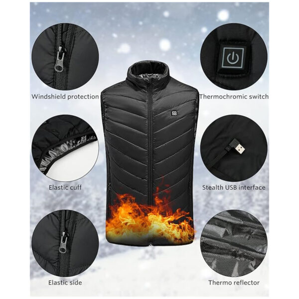 5V Usb Charging Heating Vest Item No#10339 - Image 2