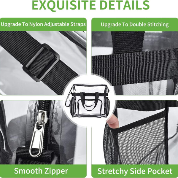 Clear Bag With Reinforced Strap Item No#10344 - Image 4
