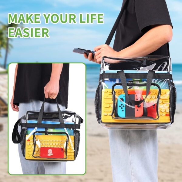 Clear Bag With Reinforced Strap Item No#10344 - Image 5