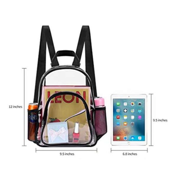 Clear Backpack With Reinforced Strap Item No#10349 - Image 2