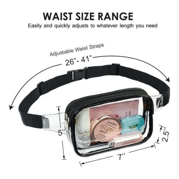 Mini Clear Waist Bag Item No#10351 - Image 2