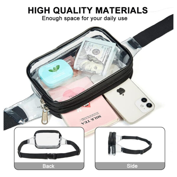 Mini Clear Waist Bag Item No#10351 - Image 3
