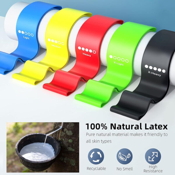 5 Set Of Resistance Bands Item No#10352 - Image 3