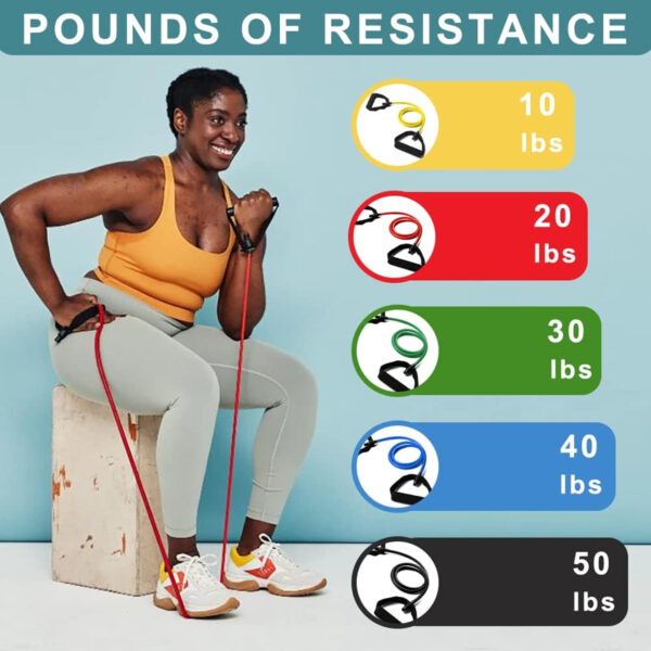 Resistance Bands with Handle  Item No#10355 - Image 2