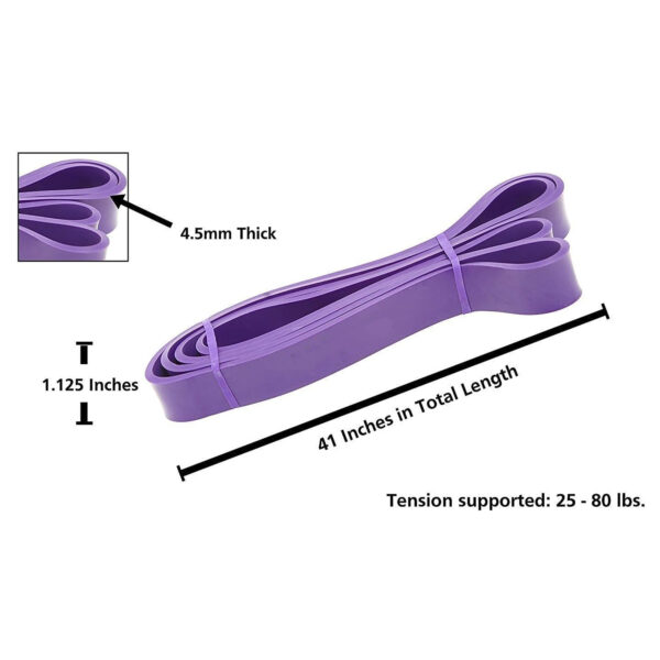 Resistance Stretch Loop Band 80Ibs Purple Item No#10359 - Image 2