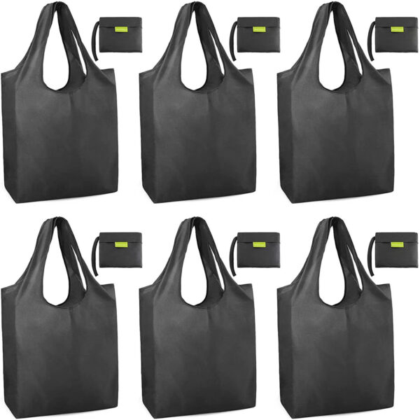 Reusable Grocery Bags With Punch Set Of 6 Item No#10153 - Image 2