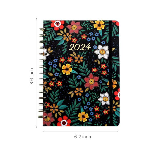 2024 Weekly Monthly Planner Spiral Notebook Item No#10155 - Image 2