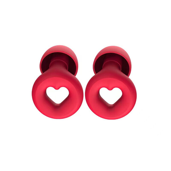 Heart Reusable Silicone Ear Plugs For Noise Reduction Item No#10165