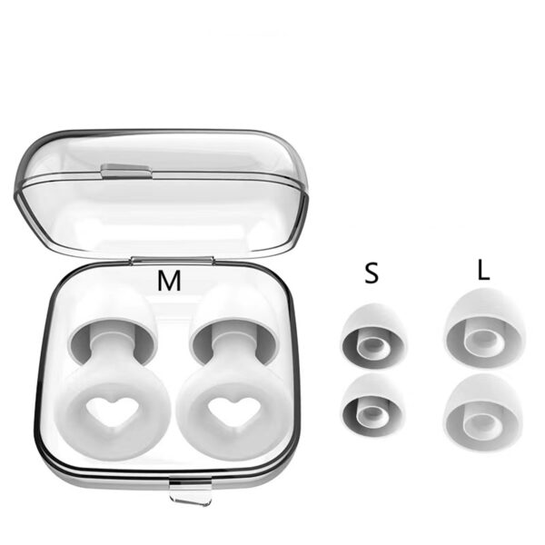 Heart Reusable Silicone Ear Plugs For Noise Reduction Item No#10165 - Image 5