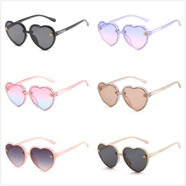 Heart Shaped Sunglasses For Kids Age 2-10 Item No#10166