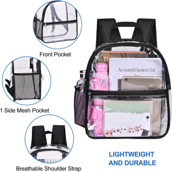 Mini Clear Pvc Backpack Item No#10167 - Image 5
