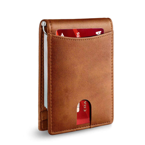 Genuine Leather Slim Wallet Item No#10173 - Image 4