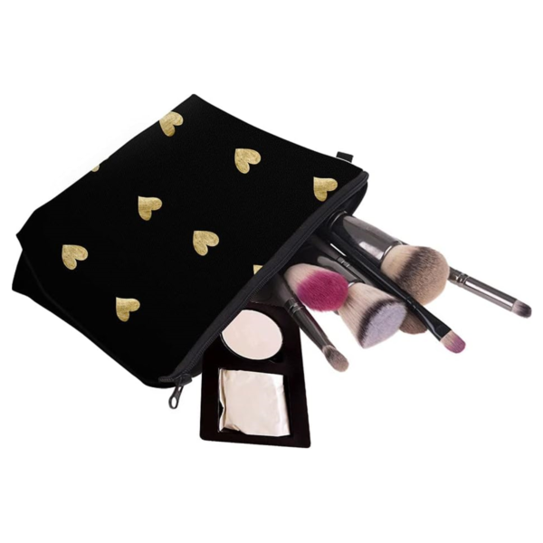 Heart Printed Makeup Bag Item No#10174 - Image 3