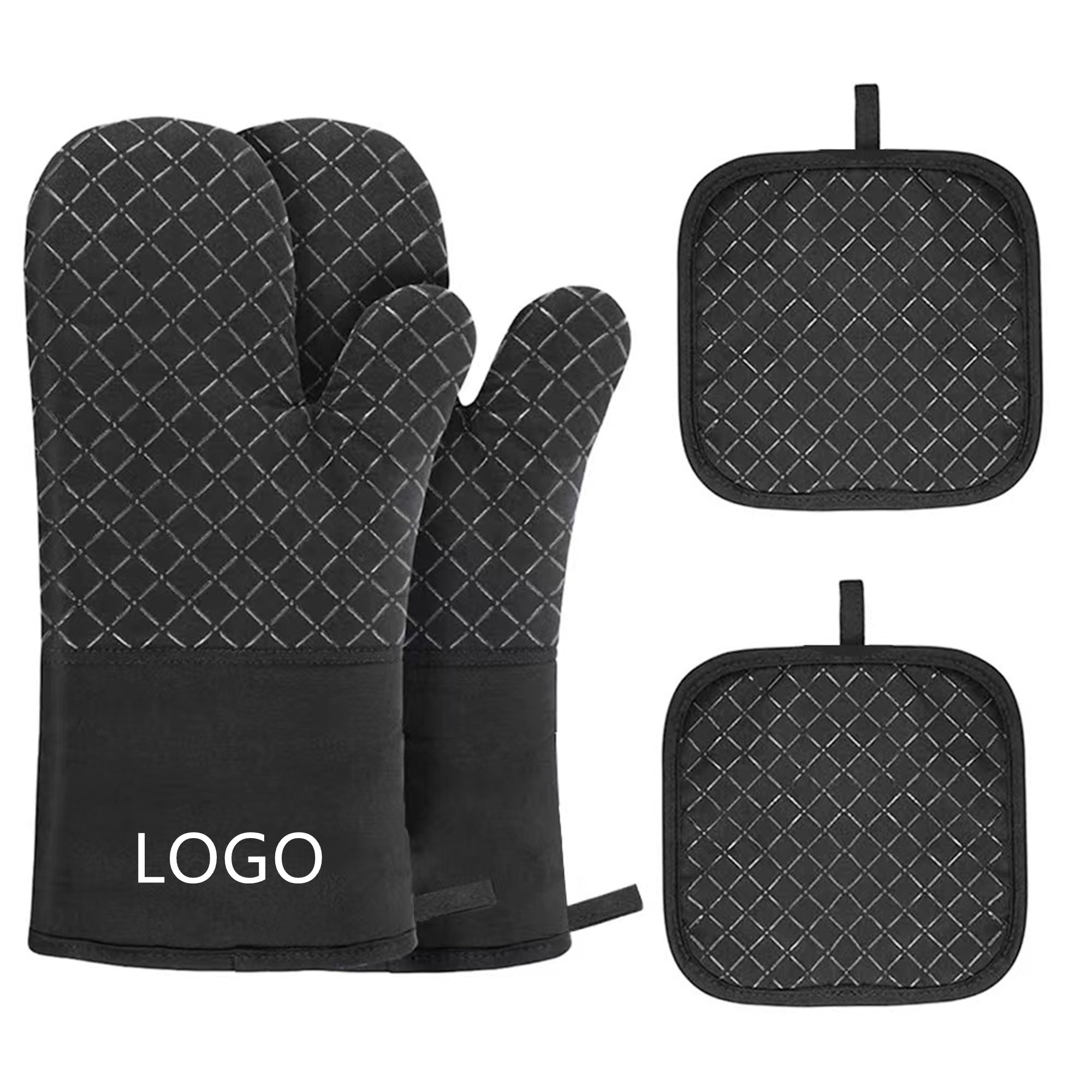 Oven Mitts And Pot Holders 4Pcs Set Item No#10185
