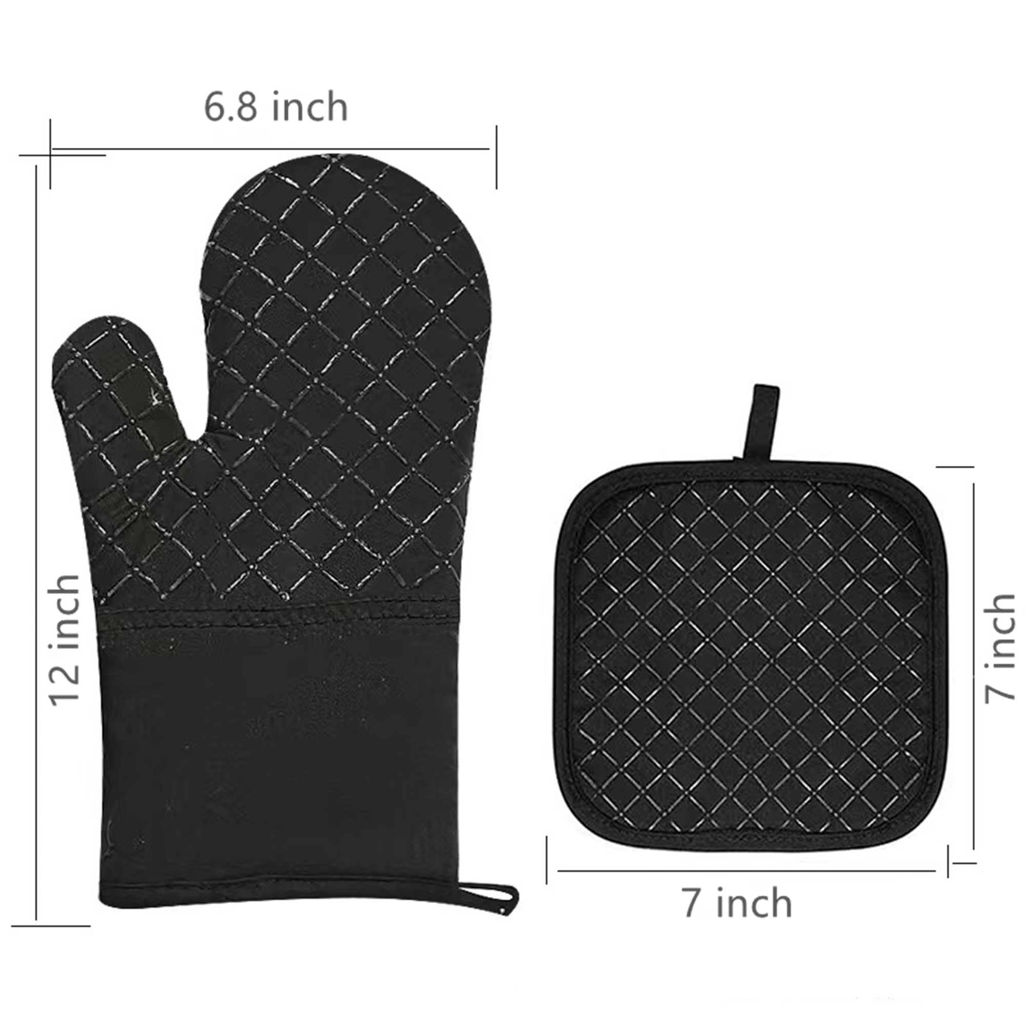 Oven Mitts And Pot Holders 4Pcs Set Item No#10185 - Image 2