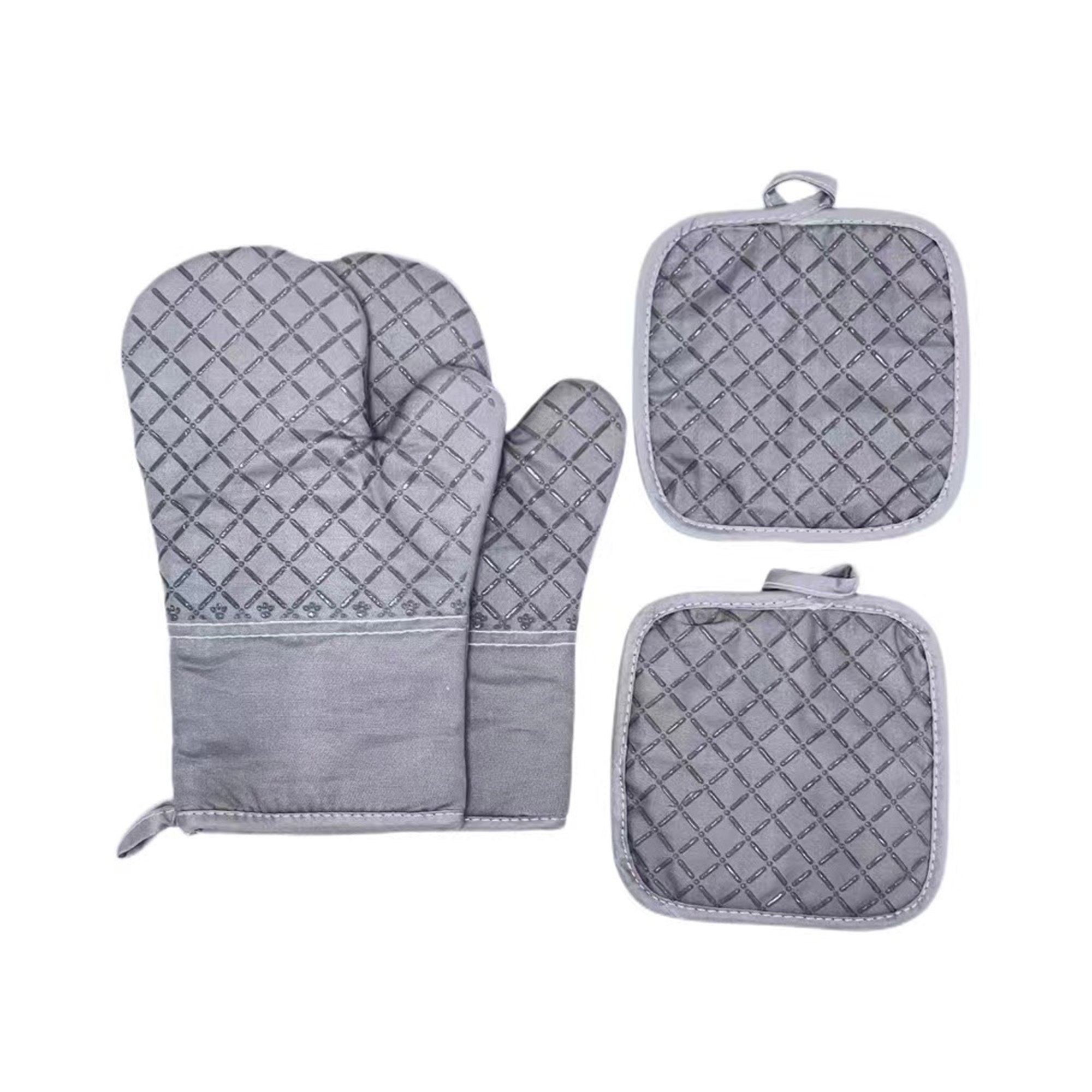 Oven Mitts And Pot Holders 4Pcs Set Item No#10185 - Image 3