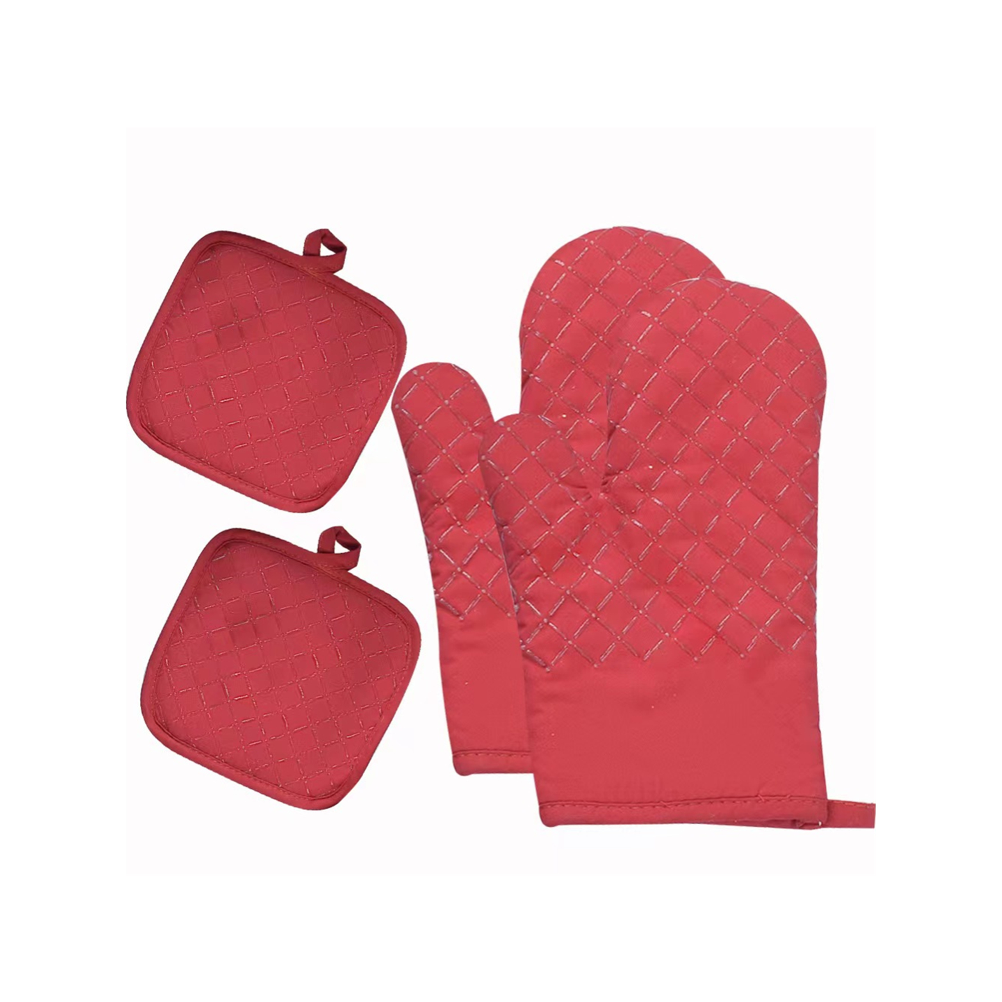 Oven Mitts And Pot Holders 4Pcs Set Item No#10185 - Image 4