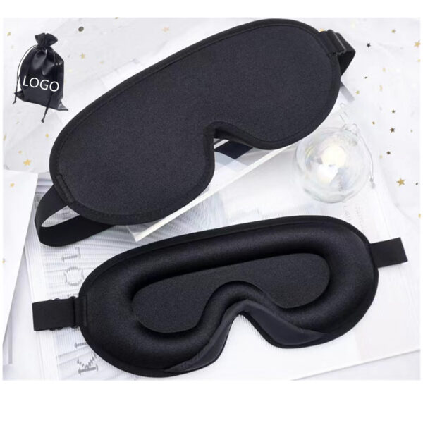 3D Contoured Cup Eye Mask With Adjustable Strap Item No#10189