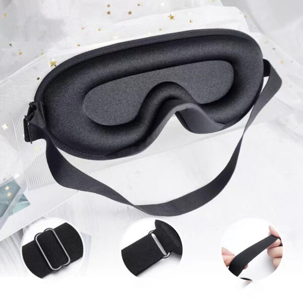 3D Contoured Cup Eye Mask With Adjustable Strap Item No#10189 - Image 2
