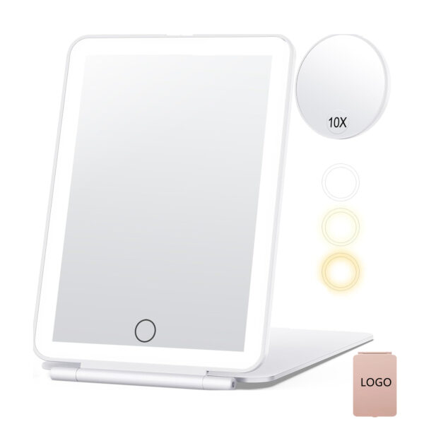 3 Color Light Rechargeable Makeup Mirror Item No#10196
