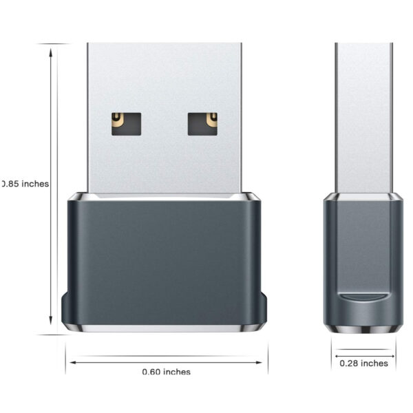 Pack 2 Usb To Type C Converter Adapter Item No#10210 - Image 2