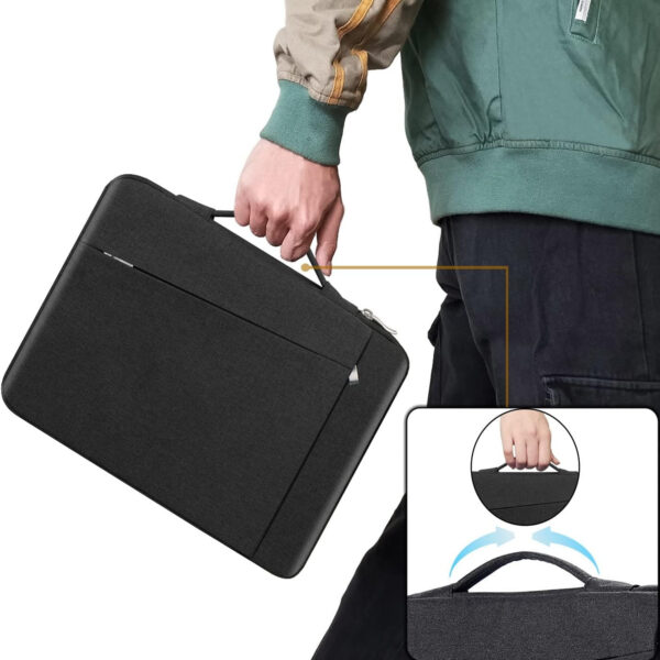 14 inch Computer Carrying Sleeve bag with Handle Item No#10214 - Image 4