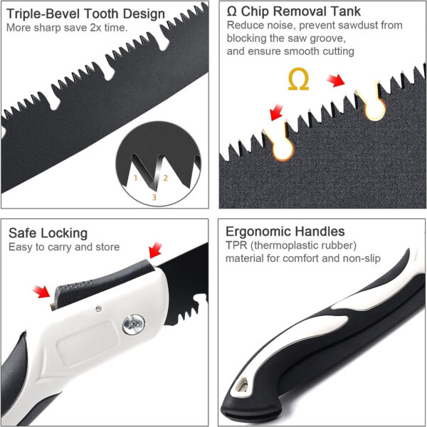 10-Inch Foldable Hand Pruning Saw Item No#10227 - Image 3