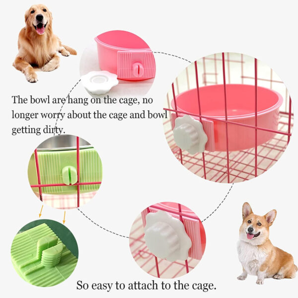 Removable Stainless Steel Hanging Pet Cage Bowl
Item No#10007 - Image 5