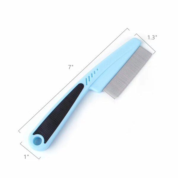 Rubber Handle Dog Hair Pin Comb 
Item No#10020 - Image 2