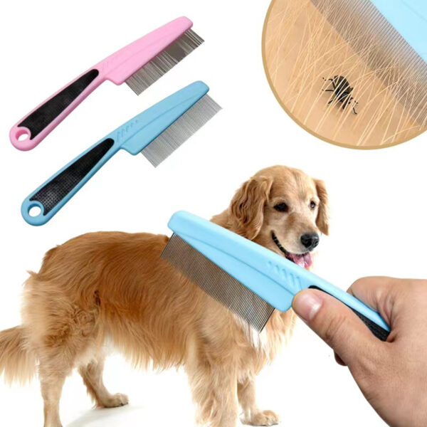 Rubber Handle Dog Hair Pin Comb 
Item No#10020 - Image 3