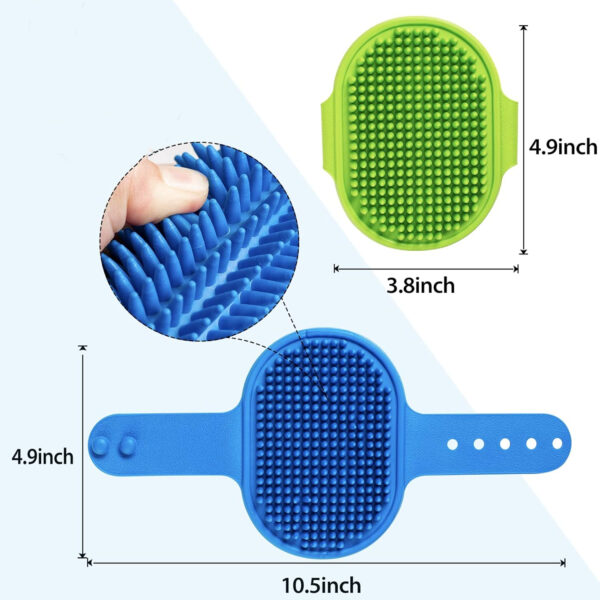 Pet Shampoo Bath Brush with Rubber CombItem No#10027 - Image 2