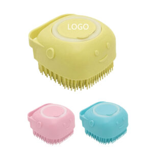 Pet Silicone Bath Brush Comb With Soap Dispenser Item No#10029