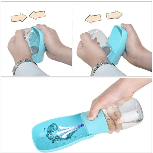 12Oz Foldable Dog Water Bottle Item No#10031 - Image 4