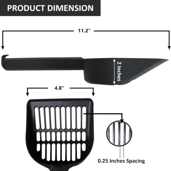 Storable Cat Litter Scooper With Handle Item No#10033 - Image 3