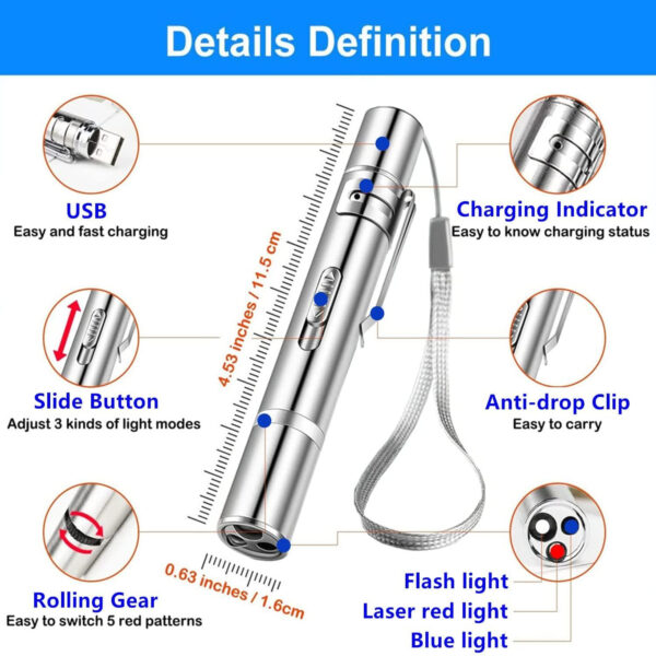 Cat Toys Usb Recharge Laser Pointer Item No#10035 - Image 2